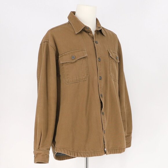 DULUTH TRADING CO. Men's Heavy Canvas Fleece Lined Work Shirt Jacket Size L - Picture 2 of 8